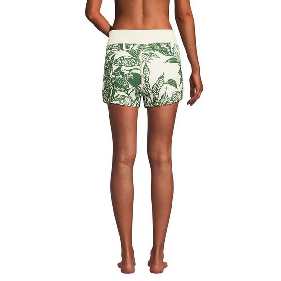 Land's End sunshade UPS 53 inch board shorts panty egret green etched leaves 8 - Picture 4 of 9